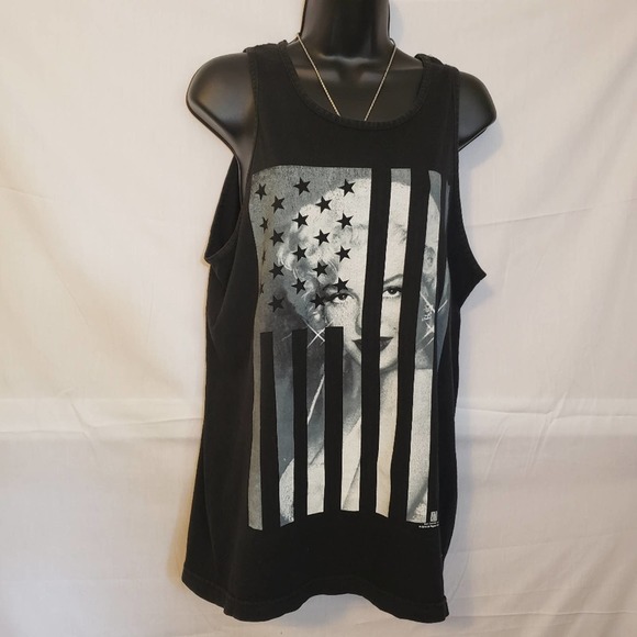 We Love Fine Marilyn Monroe American Flag Tank Top - Picture 6 of 6